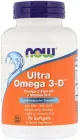 Suplement diety Now Foods Ultra Omega-3-D EPA 600 mg DHA 300 mg 90 kapsułek (733739016638)