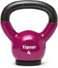 Kettlebell z winylową powłoką Tiguar 4 kg Fioletowy (TI-KB0004)