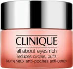 Krem pod oczy Clinique All About Eyes Rich nawilżający, na cienie i obrzęki 15 ml (0020714287047)