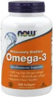 Suplement diety Now Foods Omega-3 EPA 180 DHA 120 200 kapsułek (733739016522)