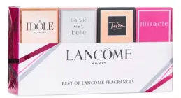 Zestaw miniatur damskich Lancome The Best of Lancome Woda perfumowana Tresor 7.5 ml + Woda perfumowana Idole 5 ml + Woda perfumowana La Vie Est Belle 4 ml + Woda perfumowana Miracle 5 ml (3660732559572)