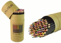 Zestaw kolorowych ołówków LEAN Toys w tubie z temperówką i gumką 74 szt (5905679076798)