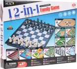 Zestaw gier planszowych 12 w 1 dla dzieci i dorosłych (5903864947823)