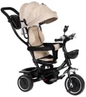 Rowerek trójkołowy EcoToys z obracanym siedziskiem i daszkiem JM-066-9 Beżowy (5903089065470)
