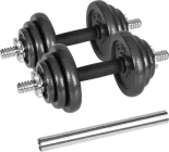 Hantle żeliwne Rebel Active regulowane w walizce z gryfem, zestaw 20 kg RBA-2327-20 (5901890122252)