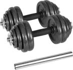 Hantle żeliwne Rebel Active regulowane w walizce z gryfem, zestaw 30 kg RBA-2327-30 (5901890122269)