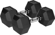 Hantle żeliwne Rebel Active gumowane HEX 2x15 kg RBA-2325-15 (5901890111935)