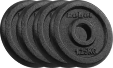 Zestaw talerzy Rebel Active RBA-2126 gumowane 4 x 1.25 kg (5901890106139)