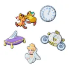 Przypinki do butów Jibbitz Cinderella 5Pck