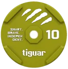 Tarcza olimpijska Tiguar Bumper 10 kg Oliwkowa TI-WBR01000 (5902860494782)