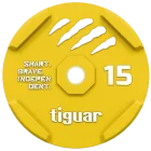 Tarcza olimpijska Tiguar Bumper 15 kg Żółty TI-WBR01500 (5902860494799)