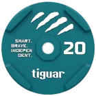 Tarcza olimpijska Tiguar Bumper 20 kg Turkusowa TI-WBR02000 (5902860494805)