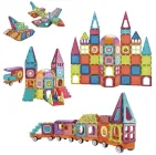 Klocki Magnetyczne 3D Woopie Zestaw Pociąg 71 elementów (46010) (5906280656010)