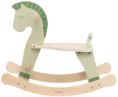 Drewniany konik na biegunach Viga Zielony (44295) (6971608442957)