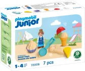 Klocki Playmobil Junior Lodziarnia z piasku 7 elementów 72006 (4008789720061)