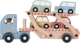 Zestaw zabawkowy Little Dutch Laweta z autami FSC LD7095 (8713291770959)