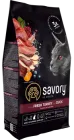 Sucha karma Savory Adult Cat Steril Fresh Turkey and Duck dla sterylizowanych kotów z indykiem i kaczką 400 g (31584) (4820232631584)