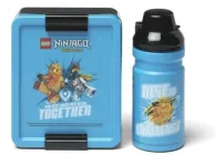 Zestaw śniadaniowy NHG LEGO Ninjago lunchbox i bidon Niebieski (5711938246907)